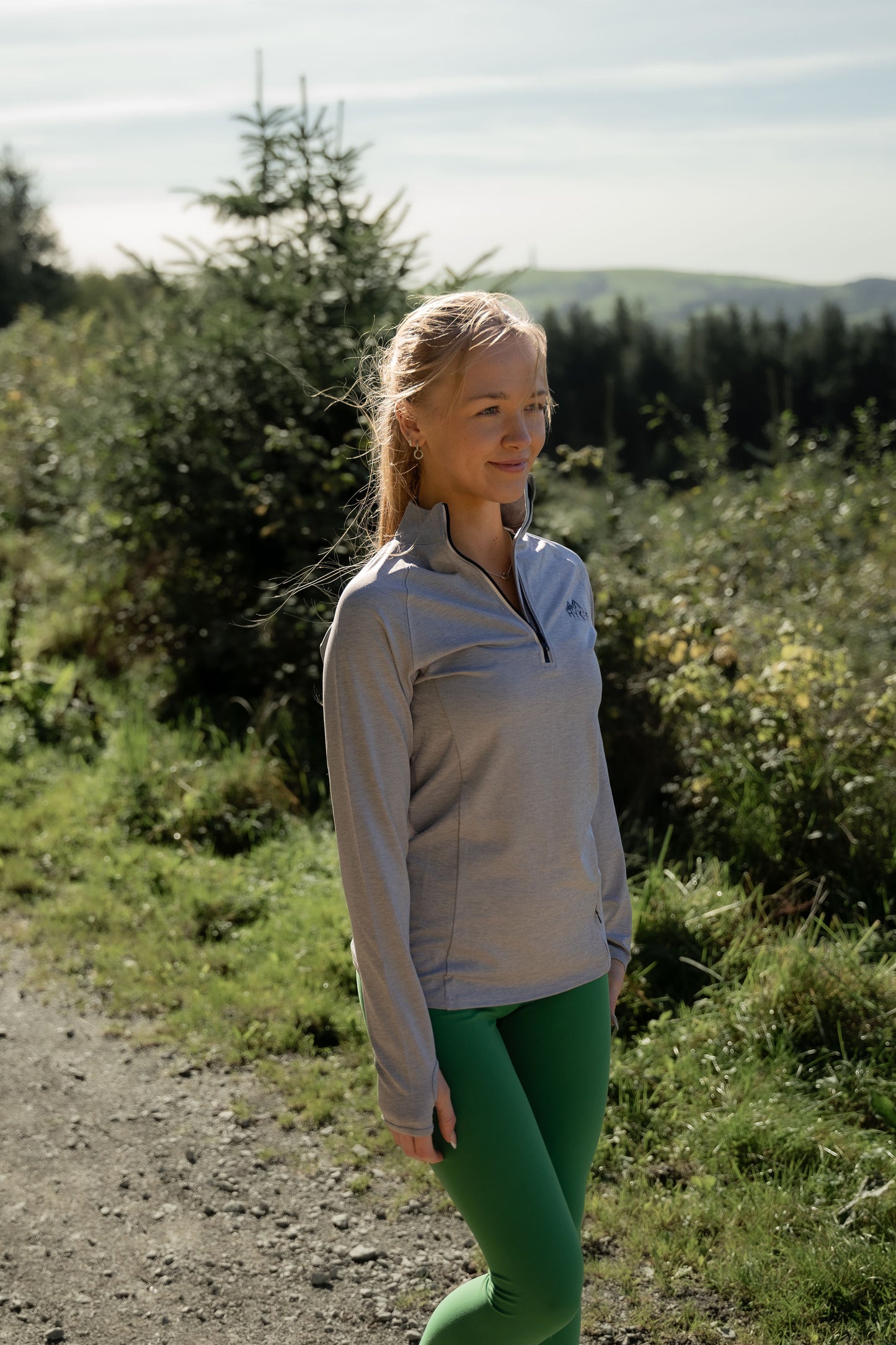 Womens 1/4 Zip Track Top